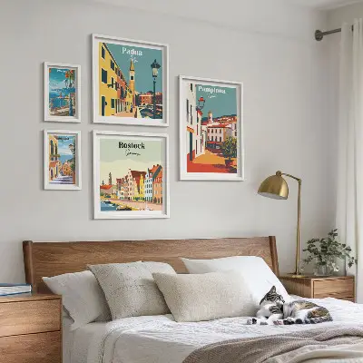 Gallery wall Architectuur van Europese steden