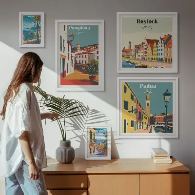 Gallery wall Architectuur van Europese steden