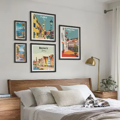 Gallery wall Architectuur van Europese steden