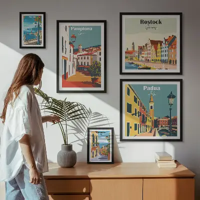 Gallery wall Architectuur van Europese steden