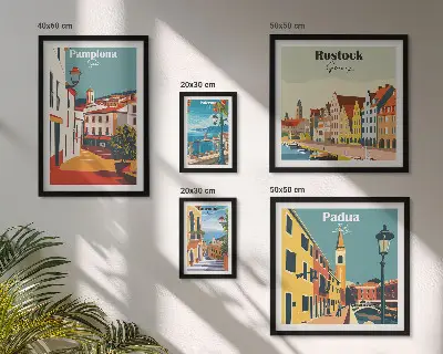 Gallery wall Architectuur van Europese steden