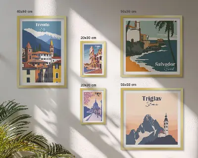 Europese stadsgezichten gallery wall