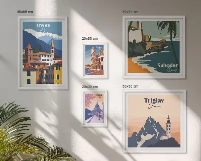 Europese stadsgezichten gallery wall
