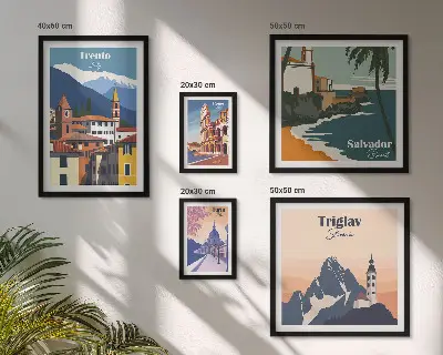 Europese stadsgezichten gallery wall