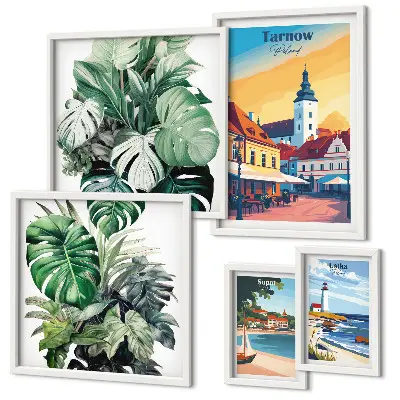 Gallery wall Flora van Poolse kuststeden