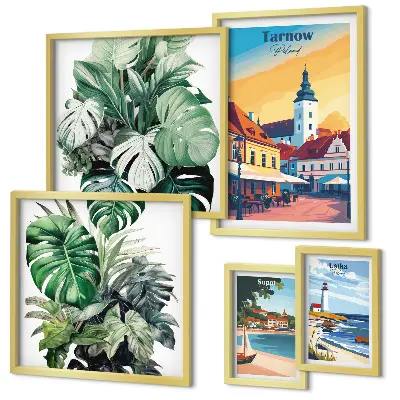 Gallery wall Flora van Poolse kuststeden
