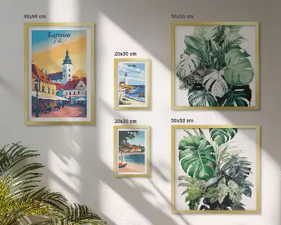 Gallery wall Flora van Poolse kuststeden