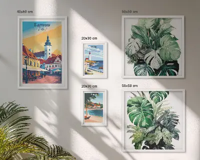 Gallery wall Flora van Poolse kuststeden