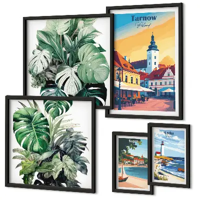 Gallery wall Flora van Poolse kuststeden