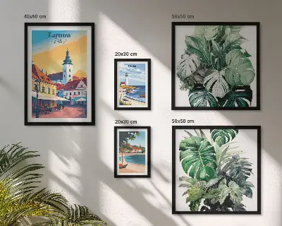 Gallery wall Flora van Poolse kuststeden