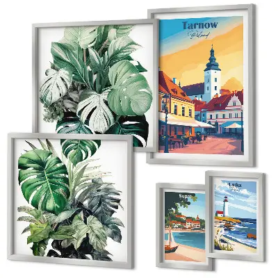 Gallery wall Flora van Poolse kuststeden