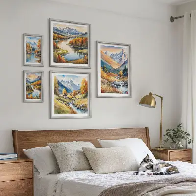Gallery wall Herfstlandschappen in de bergen