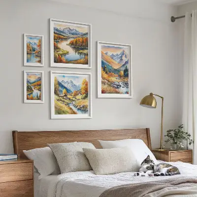 Gallery wall Herfstlandschappen in de bergen