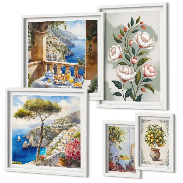 Gallery wall Schilderachtige bloemenpracht