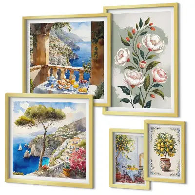 Gallery wall Schilderachtige bloemenpracht