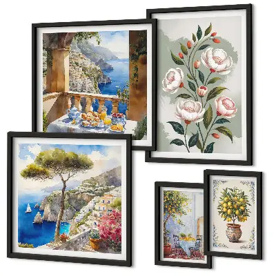 Gallery wall Schilderachtige bloemenpracht