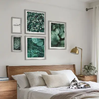 Gallery wall Moderne planten met groene bladeren