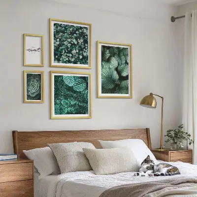 Gallery wall Moderne planten met groene bladeren