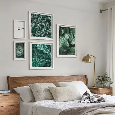 Gallery wall Moderne planten met groene bladeren
