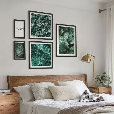Gallery wall Moderne planten met groene bladeren