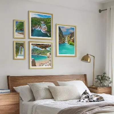 Wanddecoratie met tropische watervallen galerijwand