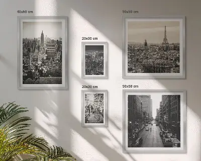 Wanddecoratie compositie Stadspanorama's van Europese hoofdsteden