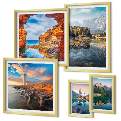 Gallery wall Uitzicht op het natuurlijke bergwater