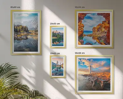 Gallery wall Uitzicht op het natuurlijke bergwater