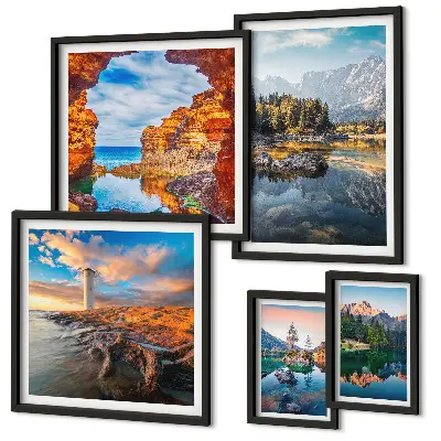 Gallery wall Uitzicht op het natuurlijke bergwater