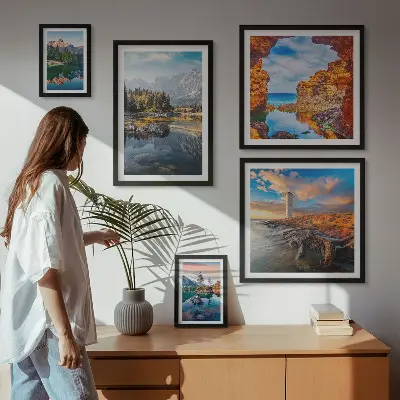 Gallery wall Uitzicht op het natuurlijke bergwater