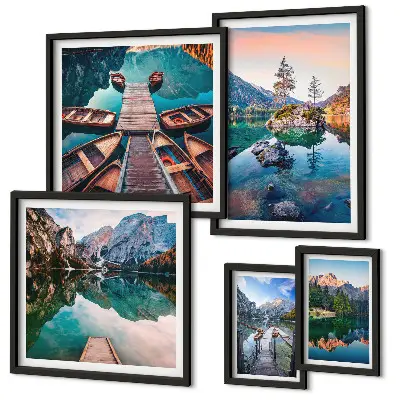 Gallery wall pittoreske bergmeren