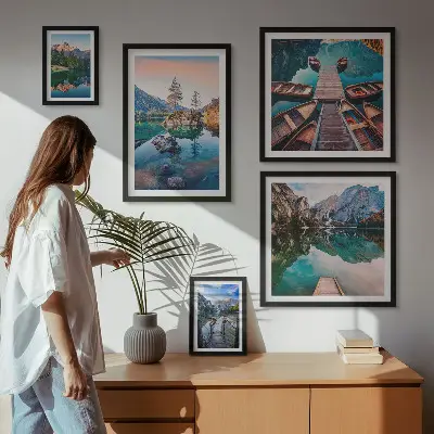 Gallery wall pittoreske bergmeren