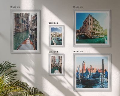 Gallery wall De charme van de gondels op de kanalen van Venetië