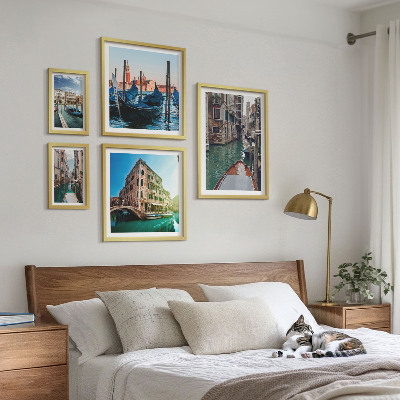 Gallery wall De charme van de gondels op de kanalen van Venetië