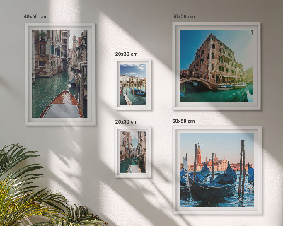 Gallery wall De charme van de gondels op de kanalen van Venetië