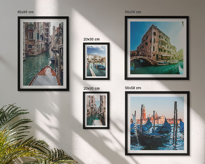 Gallery wall De charme van de gondels op de kanalen van Venetië