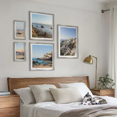 Wanddecoratie compositie De stranden van de stad en de charmante uitzichten