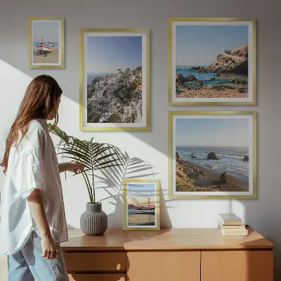 Wanddecoratie compositie De stranden van de stad en de charmante uitzichten