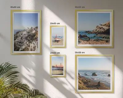 Wanddecoratie compositie De stranden van de stad en de charmante uitzichten