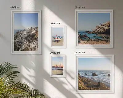 Wanddecoratie compositie De stranden van de stad en de charmante uitzichten
