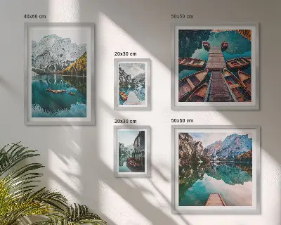 Houten boten muurdecoratie galerijwand
