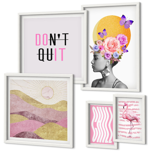 Gallery wall Bloemeninspiratie in boho-stijl