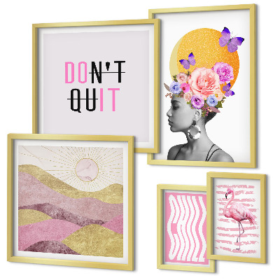 Gallery wall Bloemeninspiratie in boho-stijl