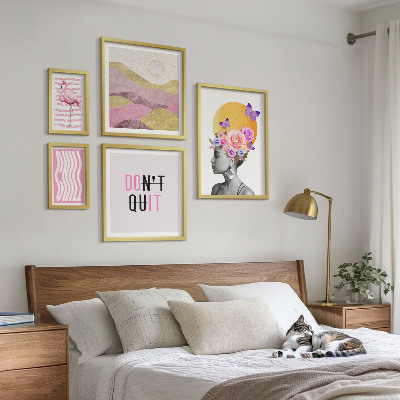 Gallery wall Bloemeninspiratie in boho-stijl