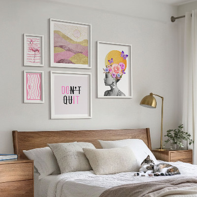 Gallery wall Bloemeninspiratie in boho-stijl