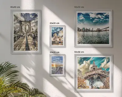 Gallery wall Stadsbruggen en -constructies set met stadsbruggen en constructies