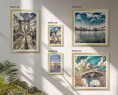 Gallery wall Stadsbruggen en -constructies set met stadsbruggen en constructies