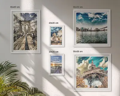 Gallery wall Stadsbruggen en -constructies set met stadsbruggen en constructies