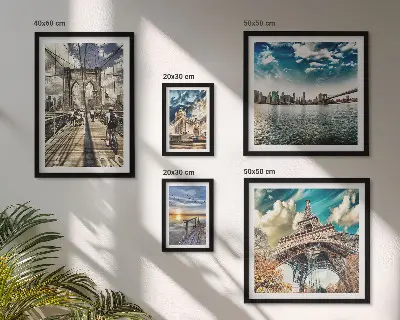 Gallery wall Stadsbruggen en -constructies set met stadsbruggen en constructies