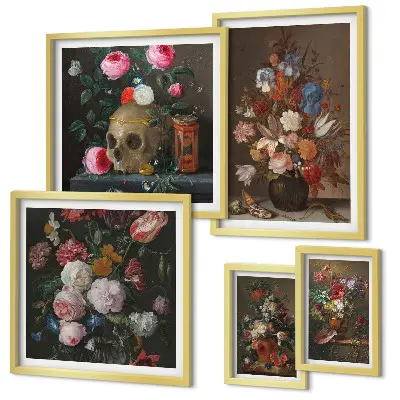 Gallery wall Klassieke bloemstukken